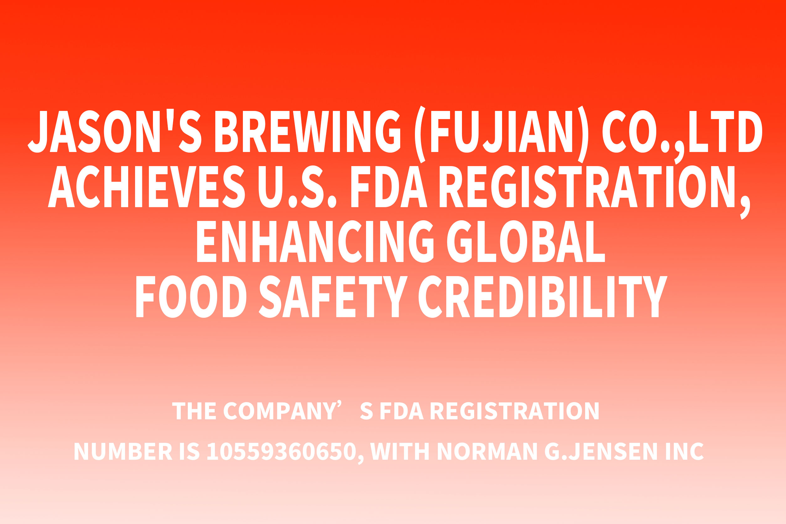 Jason's Brewing (Fujian) Co.,Lt